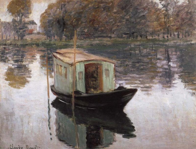 Claude Monet The Studio boat oil painting picture
